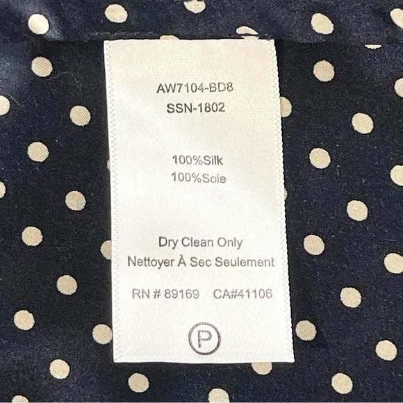 ATM Anthony Thomas Melillo Strappy Flounce Silk Polka Dot Dress Size M - Picture 7 of 8